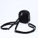 Bag-rug-rug on lightning, 3 outer pockets, long belt, black color