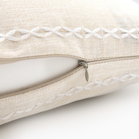Pillowcase decorative Ethel pigtail color, 45x45 cm polyester-4