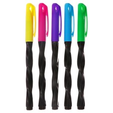 A set of ballpoint pens 24 pieces, 0.7 mm, spiral housing, oily bluebells blue, mix