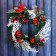 New Year's wreath D-16 cm "Winter magic" twigs and cones