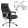 Office armchair Brabix Grand EX-500, genuine leather, black