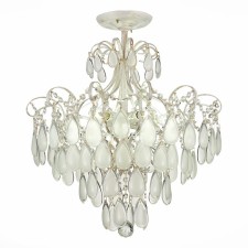 Ceiling EVOLUCE lamp. Sle160302-06. Magonza. 6x60 watts, E14, 50x50x75 cm, golden color