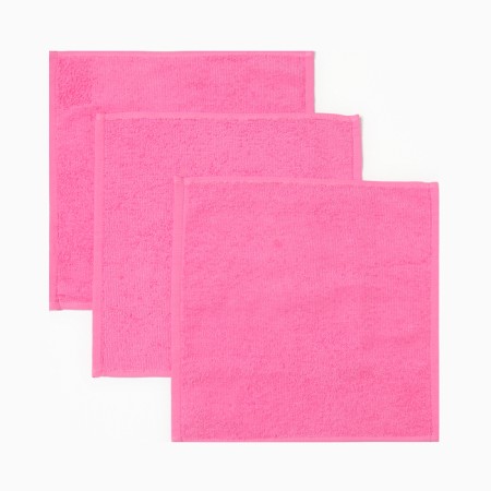 Set of terry towels "Flower Time" 30x30 cm - 3 pcs, cotton 340g/m2-4