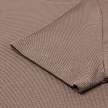 T -shirt female shortened, brown color, size 42 (s)-7
