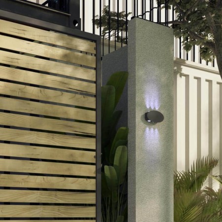 Calle lamp, 6x6W Led, 4000k, 510lm, IP54, gray color.-3