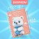 Notebook Gift Book on the comb 80l, line, color block, PVC cover 3D Bear (17.6x13.5cm) 105