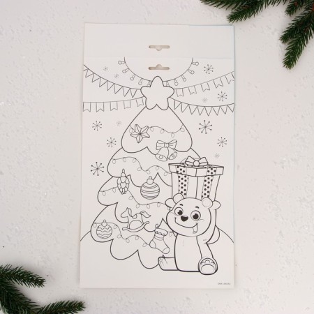 New Year's Velcro game "New Year! Christmas tree Santa Claus "-6