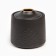 Ceramic ashtray for cigarettes and sticks "Style", 11 x 10 cm, d = 2.2 cm, black