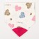 Bandana Bibslate Bibslate/Snoby for feeding, waterproof with a teetker on a button, pink color, mix