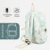 Young backpack from textiles on lightning, 3 pockets, green color