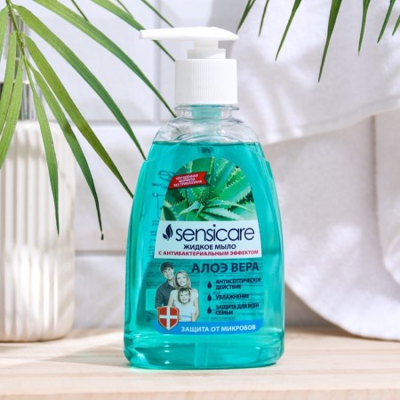Antibacterial liquid soap Sensicare, Aloe Vera, 300 ml