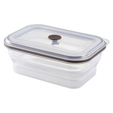 Silikobox transportation and storage container, silicone, folding, 900 ml, dark-blue color