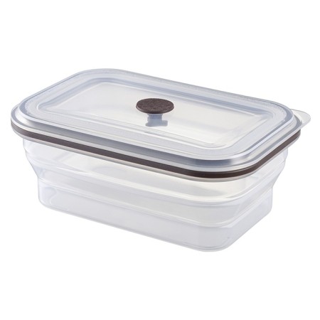 Silikobox transportation and storage container, silicone, folding, 900 ml, dark-blue color