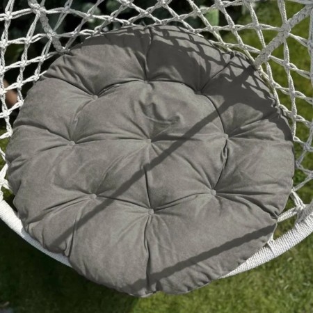 Pillow for swing "Tina", diameter 60 cm, color gray color-2