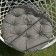 Pillow for swing "Tina", diameter 60 cm, color gray color