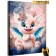 Picture on the numbers "Cute White Dragon" 40 × 50 cm