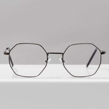 Finished glasses GA0634 (color: C1 metallic; diopter: -3.5; tint: no)-3