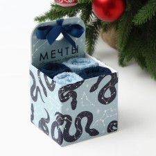 New Year. Symbol of the year. Snake. Set of Mahmage towels Ethel 