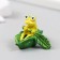 Figure for Florarium Polystone "Frog in the Last Lastochka" 4x3.5x3 cm