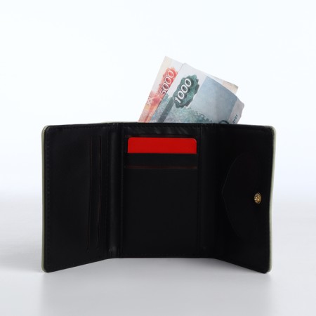 Baby wallet on the button, green color-4