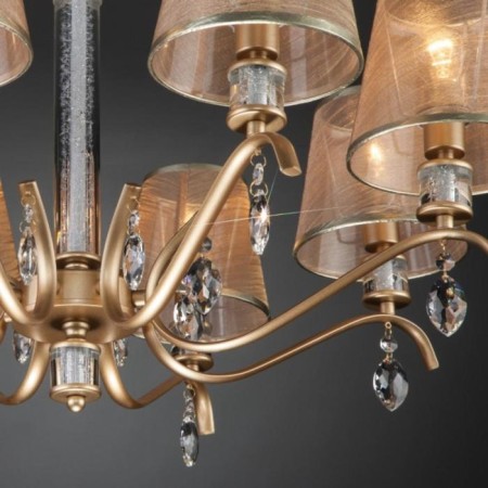 Alcamo chandelier, 8x40W E14, color gold-2