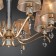 Alcamo chandelier, 8x40W E14, color gold