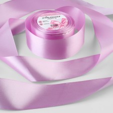 Satin tape, 50 mm × 23 ± 1 m, color warm lilac No. 45