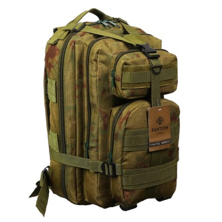 Fishing backpack 35+5 l, color moss