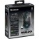 The mouse Defender Warlock GM-709L, Western, Optical, RGB, 2400 DPI, 400 mAh, 8 buttons, USB, Black