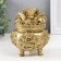 NECKE Polystone for bronze "A bowl of wealth with a dragon" 9x9x11 cm