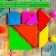 Puzzle "Tangram", in a plastic box