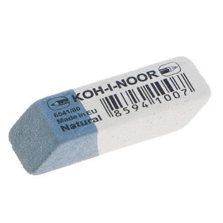 Lastik Koh-I-Noor rubber Sanpearl 6541/84-80, white and blue-1