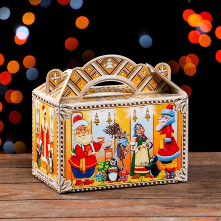 Gift box "Sculptural workshop of Santa Claus" 20 x 12 x 19 cm-2