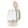 Electric kettle Sakura SA-2740GR, glass, 1.7 l, 2200 watts, beige-green