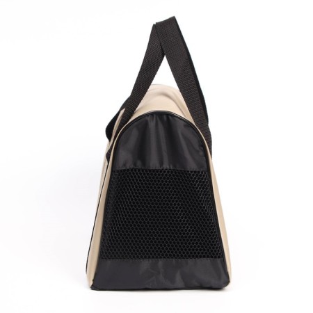 Bag - Animal Carriage "Tunnel", Nylon, 33 x 19 x 23 cm, beige-2