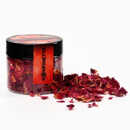 Dry flowers "rose petals" for cupcakes, cakes and drinks, 8 g.-2