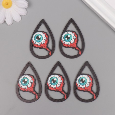 Decor for creativity Tree "Eye" set of 5 pcs 5.5x3.4x0.3 cm-2