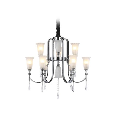 Crystal chandelier with Ambrella Light, Traditional, TR3249, 9HE14, Color Chrome-3