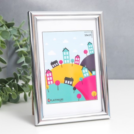 Photo frame plastic "Palette" 10x15 cm, silver-1