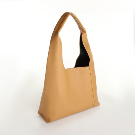 Bag Women's bag 2 in 1, on the button, cosmetic bag, mustard color-1