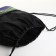 Bag for shoes on the lace, black color