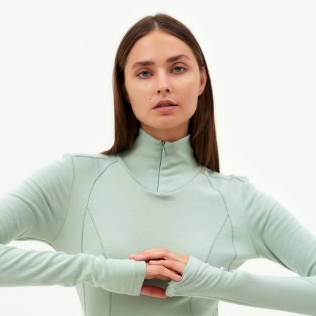 Women's thermal underwear (longshit, leggings) minku color emerald, size 48-9