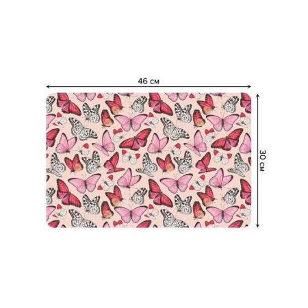 A set of napkins for setting the Table "Spring butterflies", rectangular, rounded edges, size 30x46 cm, 4 pcs-1
