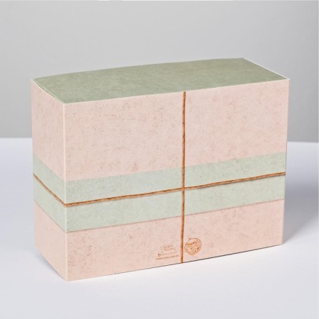 Gift folding box, packaging, “eco style”, 20 x 15 x 8 cm