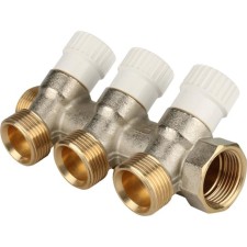 Коллектор распределительный STOUT SMB 6851 343403, 3/4", 3 выхода, 3/4"