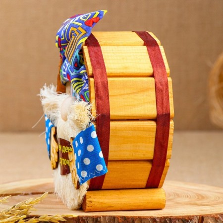 Wooden piggy bank "Brown Kuzma", mix-1