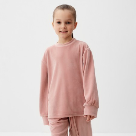 Kidshot costume (sweatshirt, trousers) KAFTAN PLUSHY R.34 (122-128), pink-6