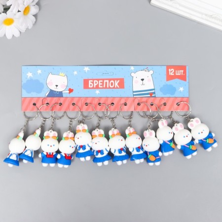 Trick rubber "Bunny in a blue suit" MIX 2.3x3.2x5 cm-4