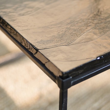 MAYEN FROSTED coffee table, 500 × 410 × 530 mm, black color-2
