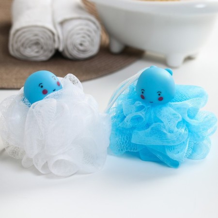 Baby washcloth for bathing, color and pattern mix-6